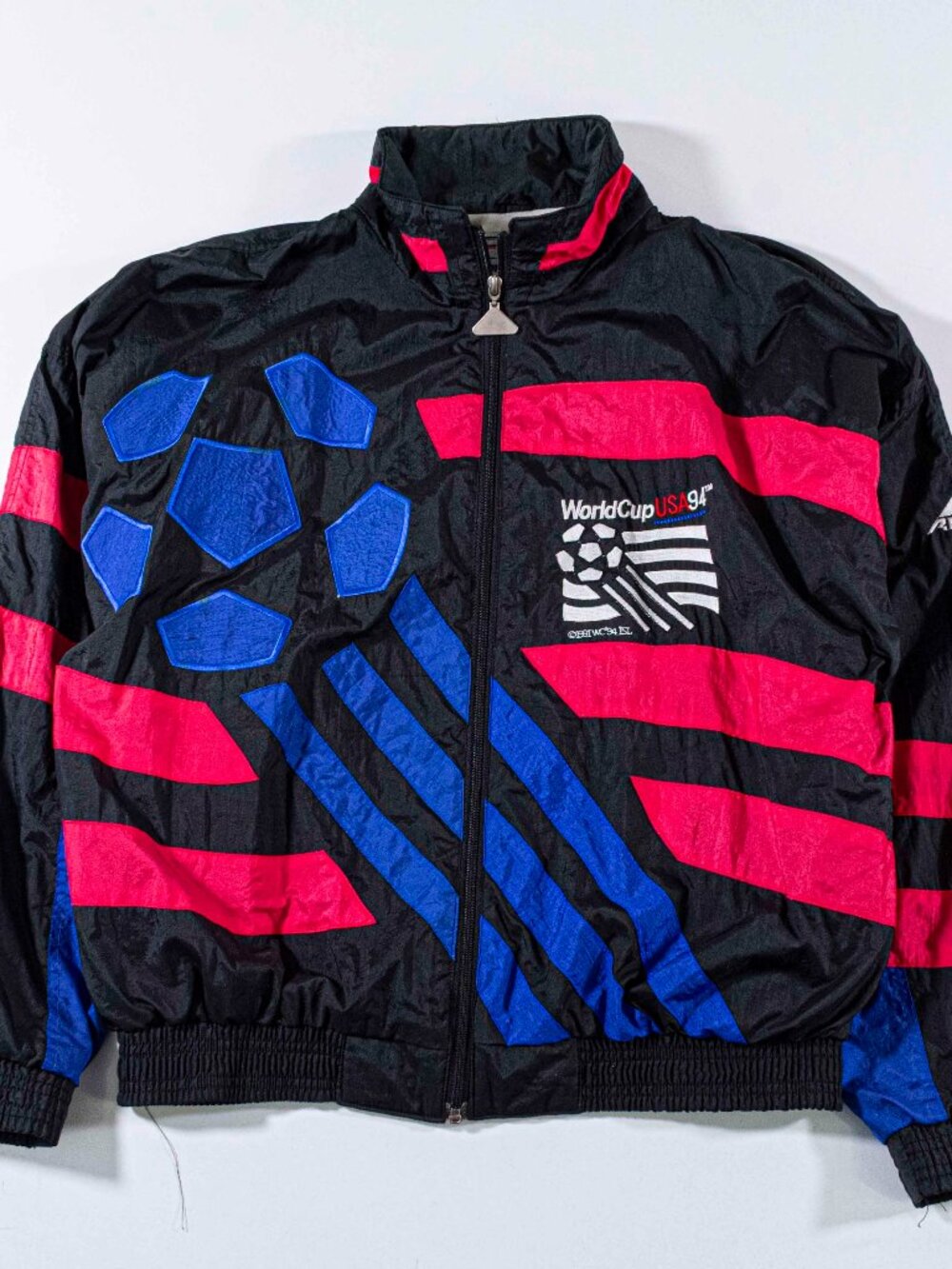 VTG 1994 World Cup USA Apex One Windbreaker Jacket Small 90s Soccer Blokecore